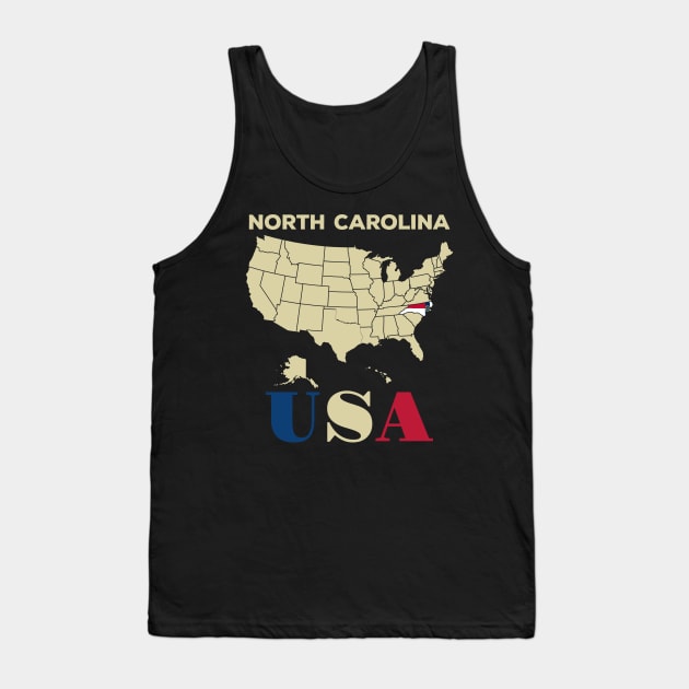 North carolina Tank Top by Cuteepi